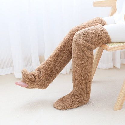 Snugmallow™ Winter Leg Warmers - CozyThigh High Plush Socks