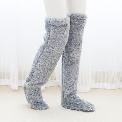 Snugmallow™ Winter Leg Warmers - CozyThigh High Plush Socks