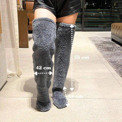 Snugmallow™ Winter Leg Warmers - CozyThigh High Plush Socks