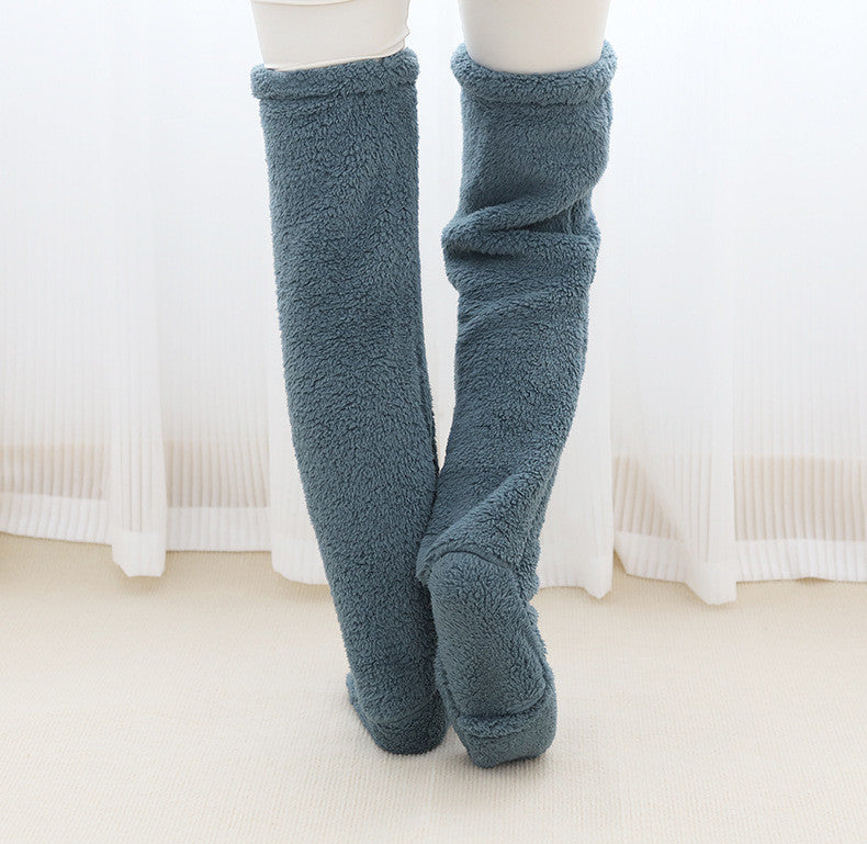 Snugmallow™ Winter Leg Warmers - CozyThigh High Plush Socks