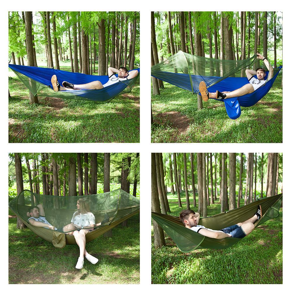 Portable Outdoor Camping Hammock With Bug Net